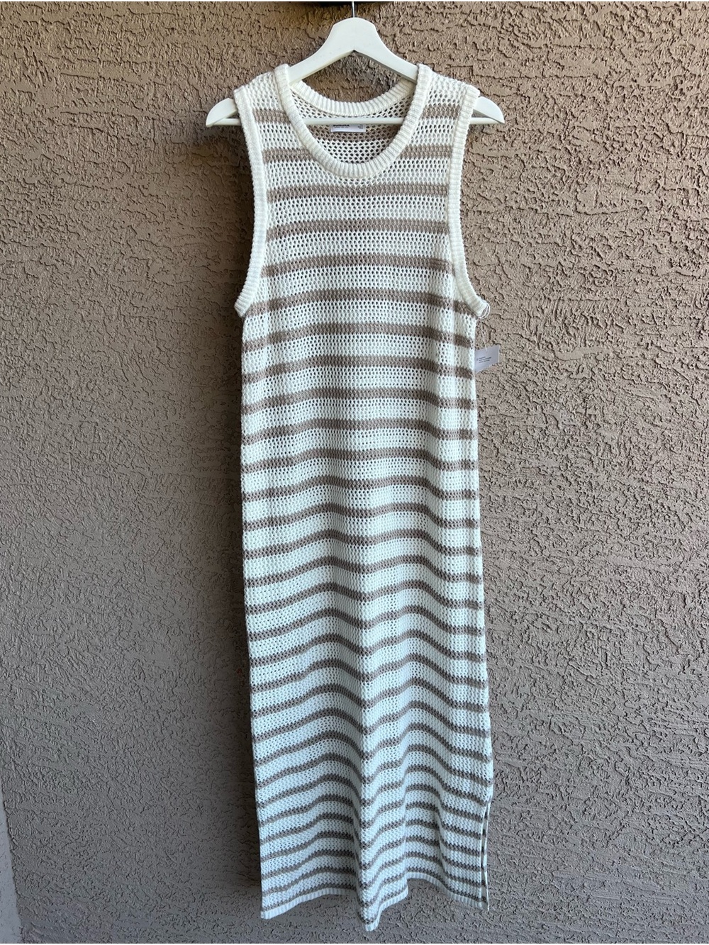 Sonoma Goods For Life Crochet Striped Midi Sweater Dress